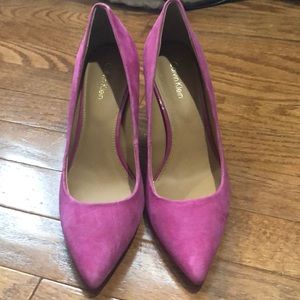 Calvin Klein suede heels